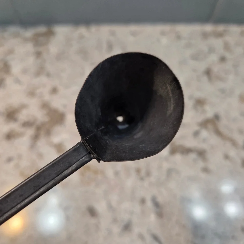 Vintage Metal Candle Snuffer Primitive Hand Forged Long Handle 8.5